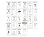 The Delivery Driver Signs Bundle PLR features 24 informative signs with illustrations and text covering topics like appliances, parking, pet policies, and feedback—perfect for delivery drivers needing quick guidance.