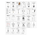 Explore our Delivery Driver Signs Bundle PLR, showcasing essential rules and details. It includes Wi-Fi info, safety tips, pool guidelines, and recycling instructions in a sleek grid layout, ensuring everyone stays informed and comfortable.