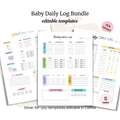 The Baby Daily Logs Bundle PLR includes four baby log templates with sections for feedings, diapers, sleep, meds, activities, moods & countdown trackers. Get eight editable Canva pages in this convenient PLR package.