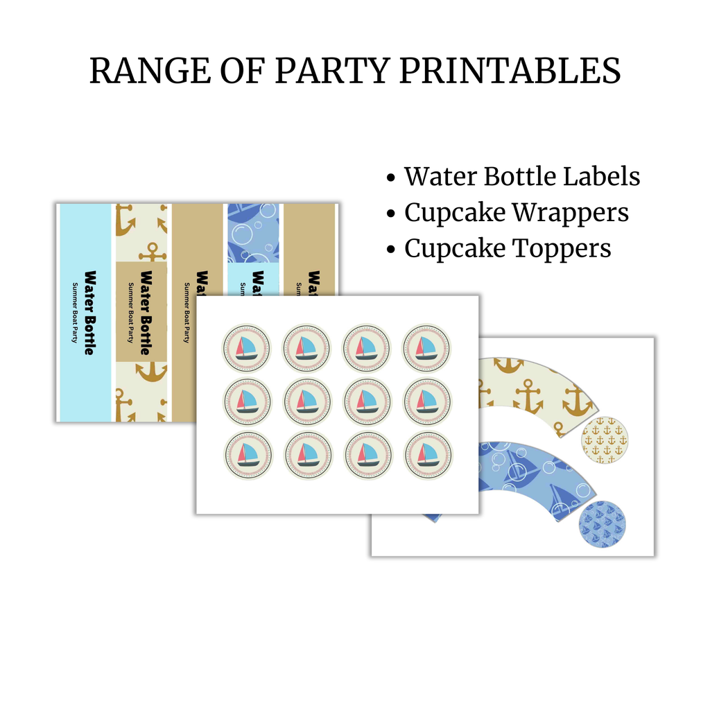 The Complete Boat Party Printable Pack