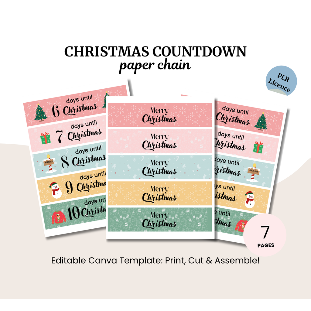 Christmas Countdown Paper Chain