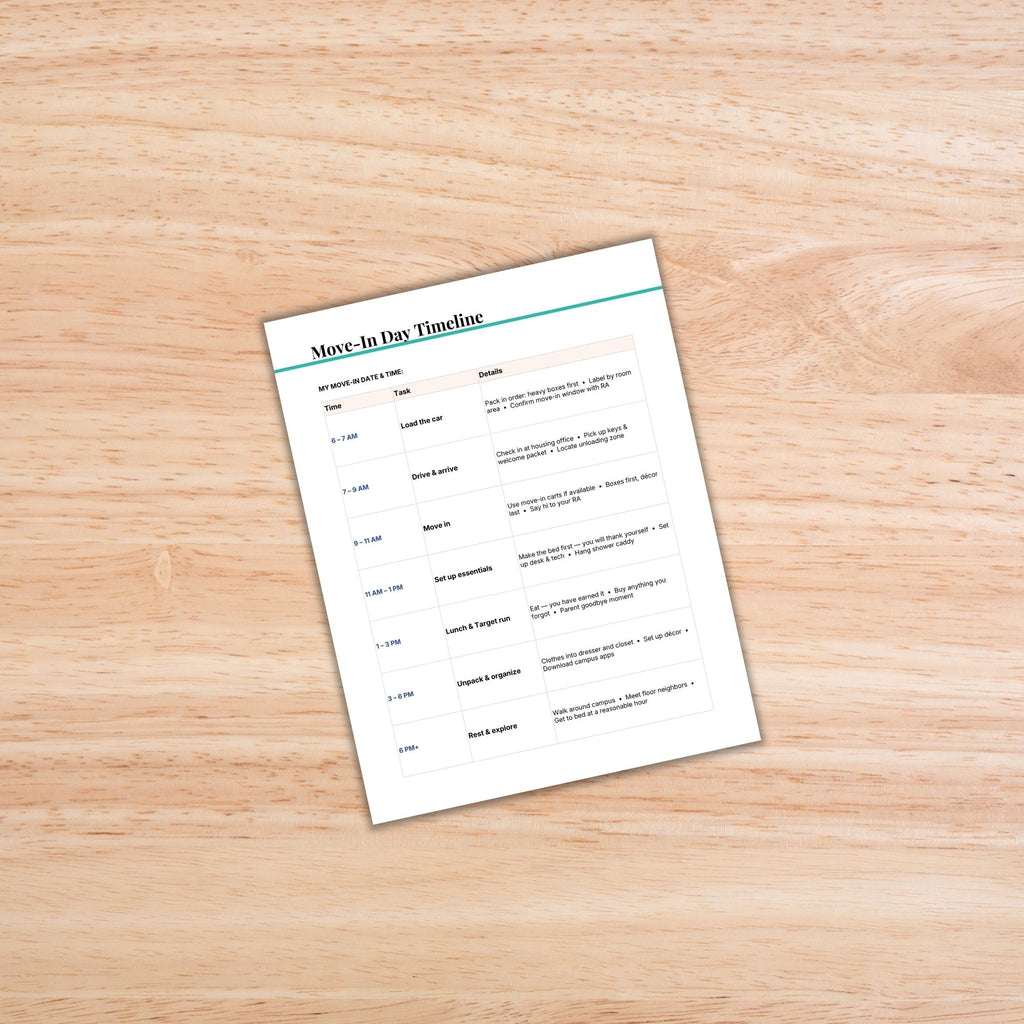 College Packing List PLR Template