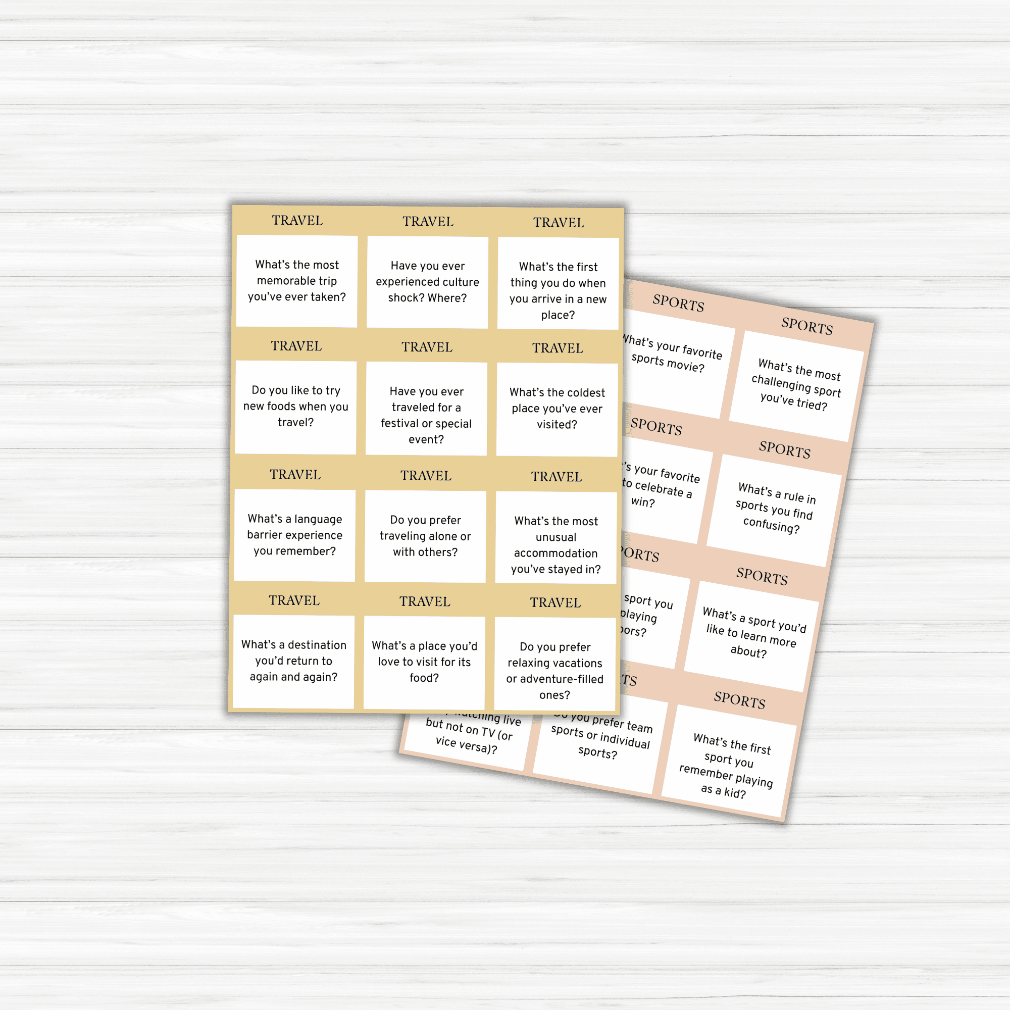 Conversation Cards Bundle PLR