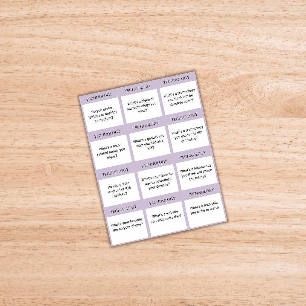 Conversation Cards Bundle PLR