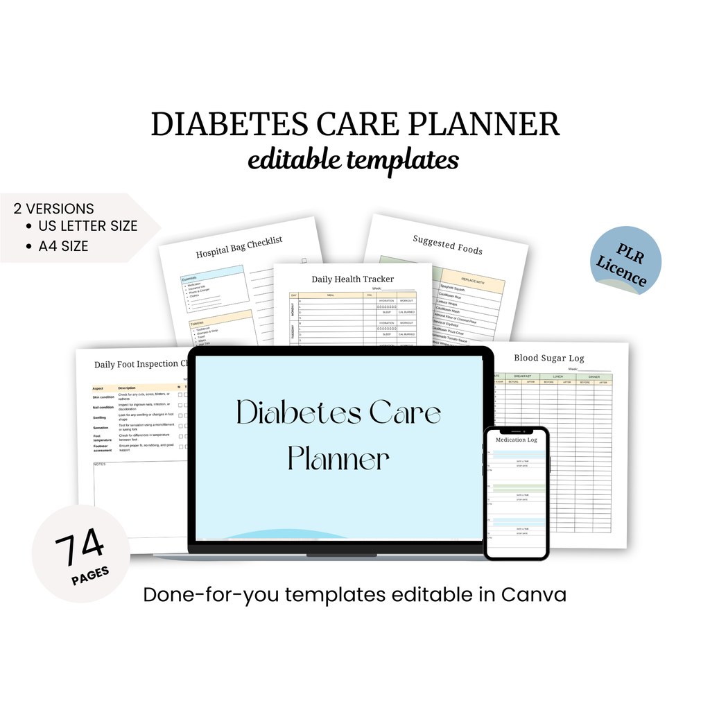 Diabetes Care Planner PLR