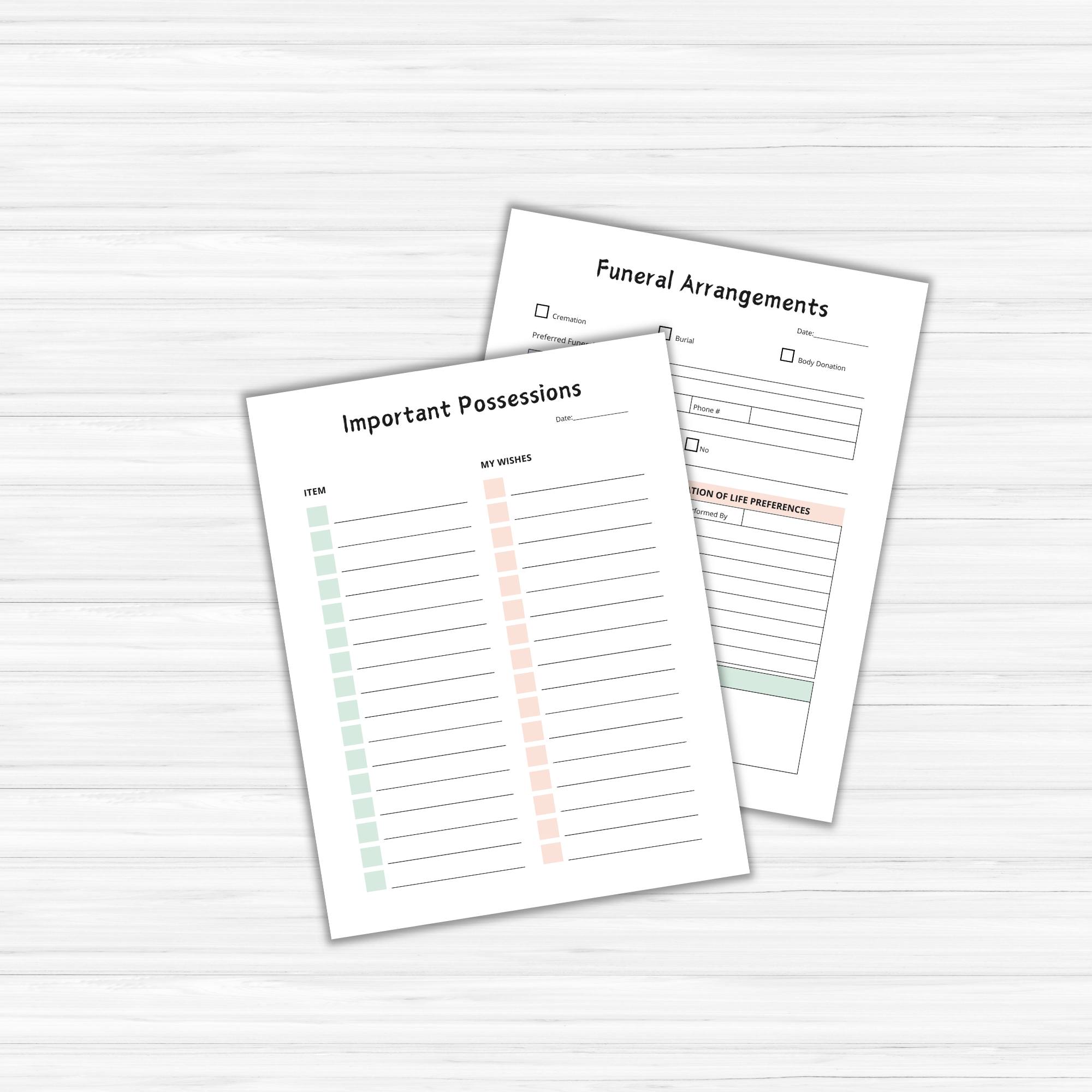 Final Wishes Planner