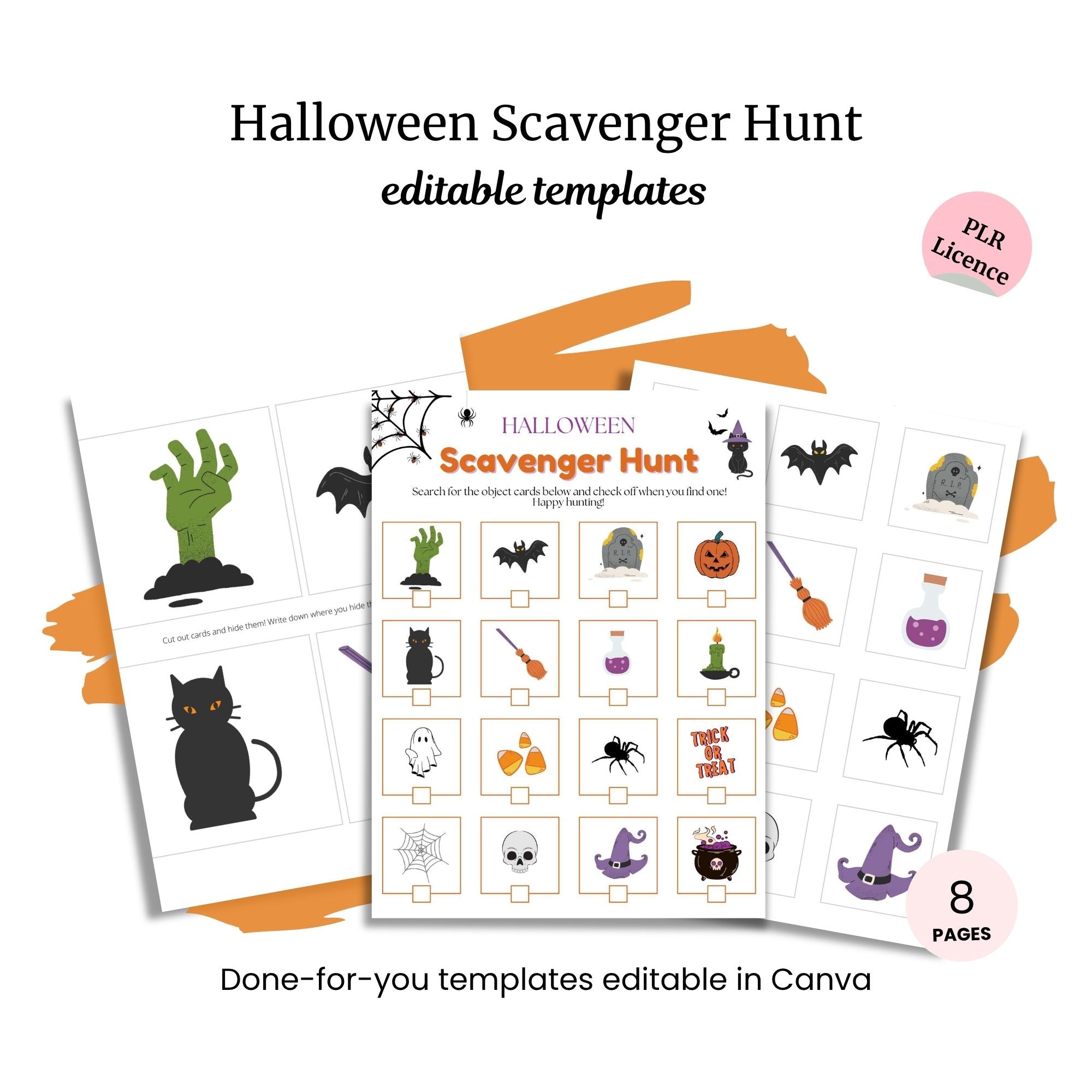Thumbnail for Halloween Scavenger Hunt PLR
