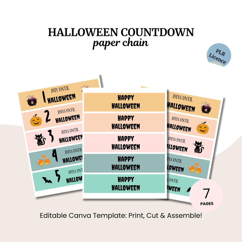 Halloween Countdown Paper Chain