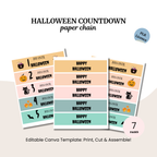 Halloween Countdown Paper Chain