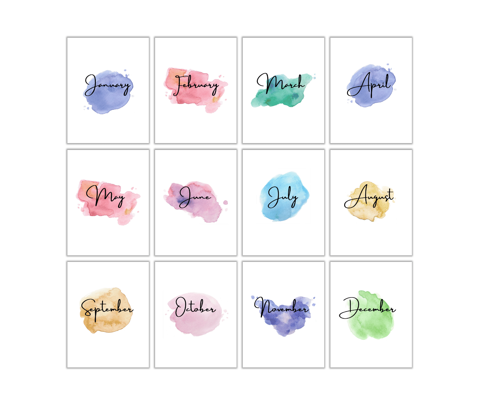 Free: Monthly Dividers