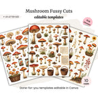 Mushroom Fussy Cuts