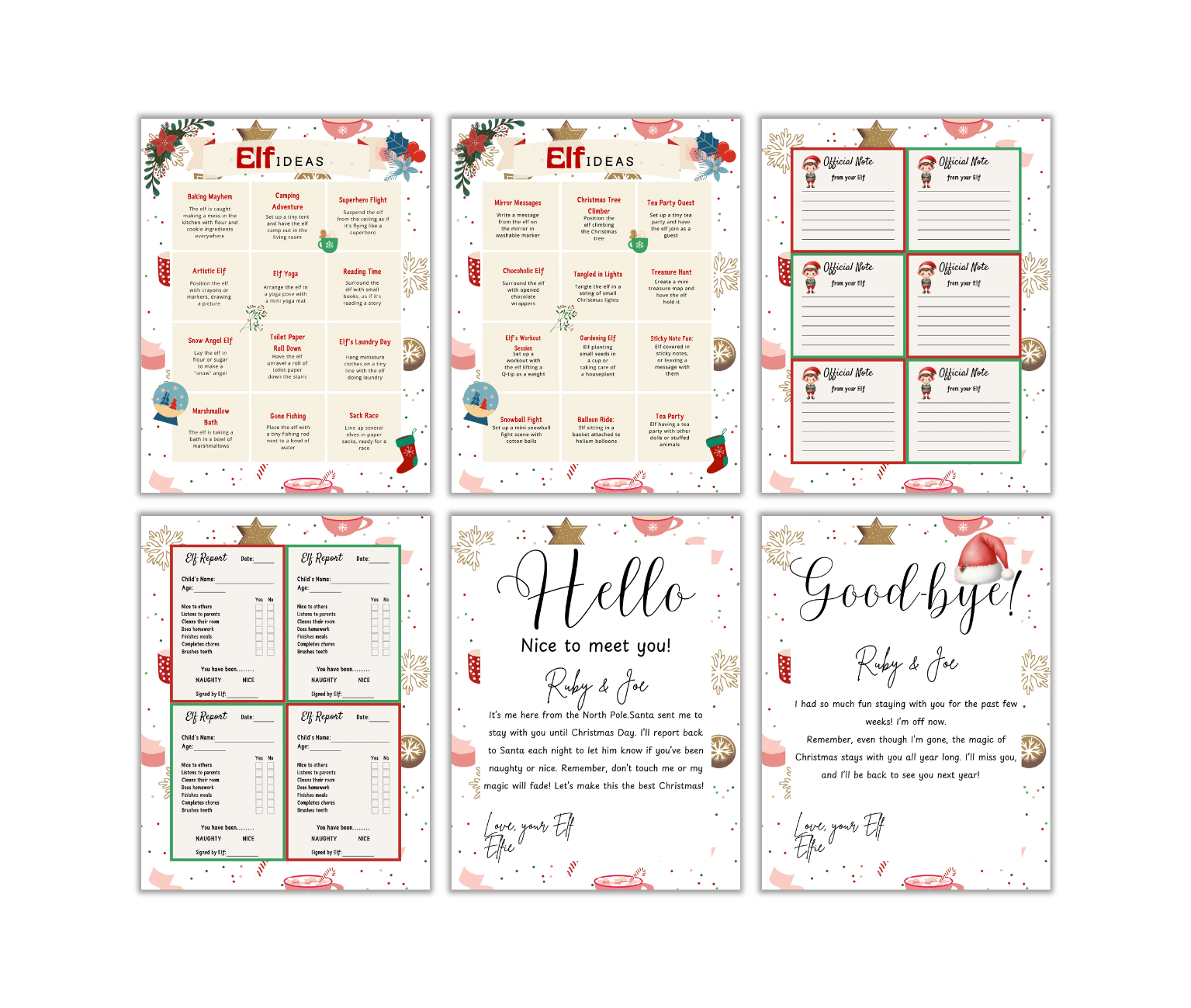 Naughty Elf Printables Pack