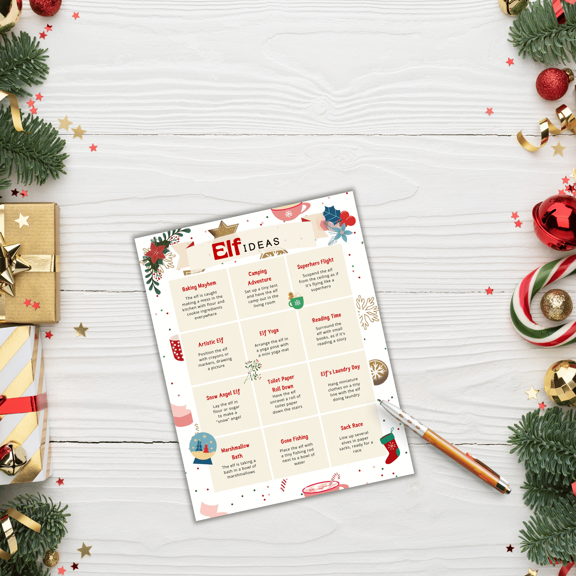Naughty Elf Printables Pack