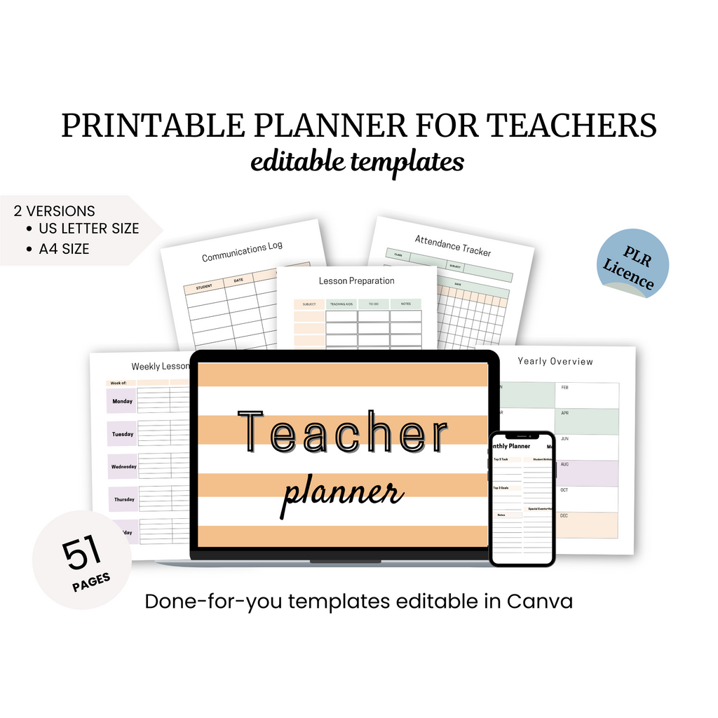 Printable Planner for Teachers