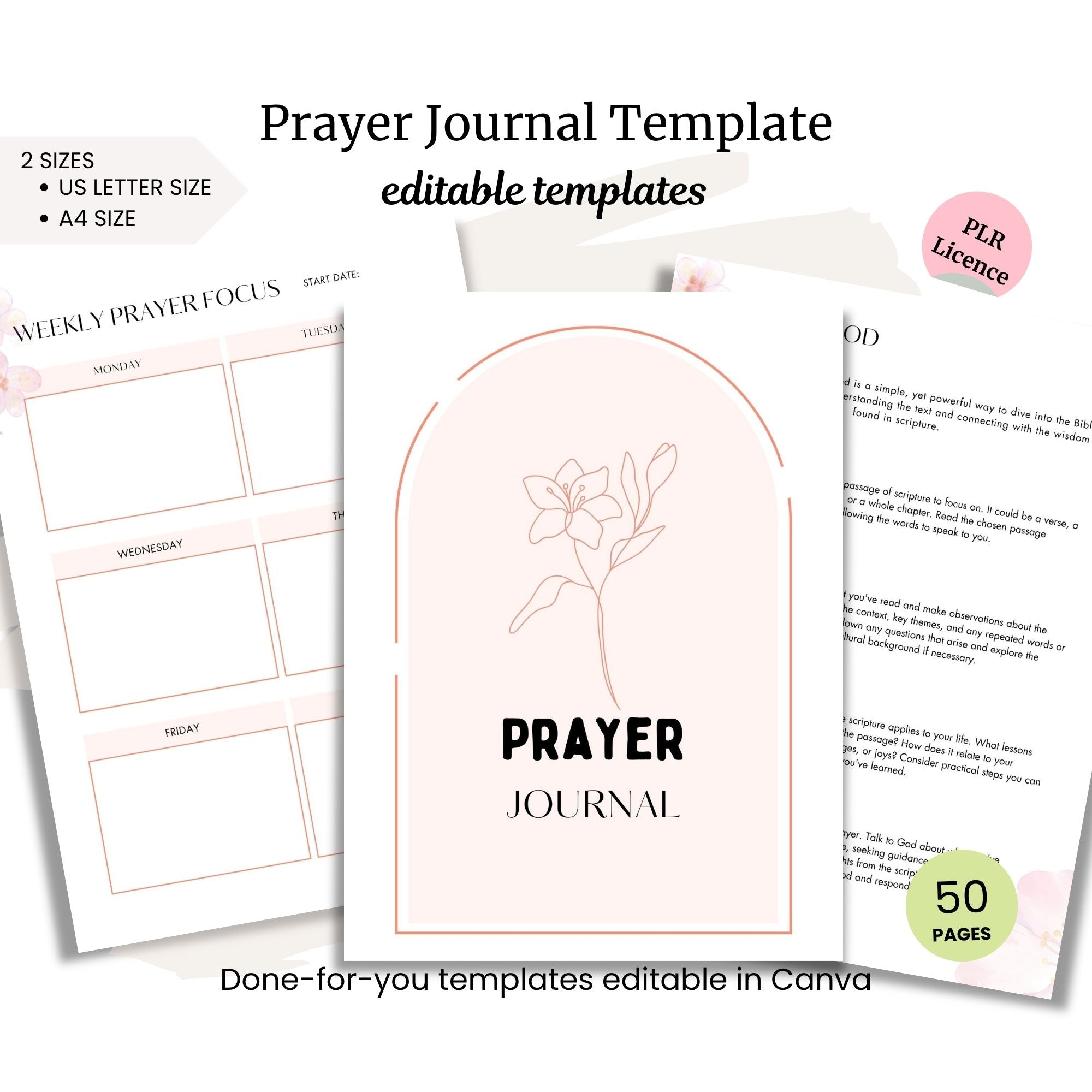 Prayer Journal PLR Template