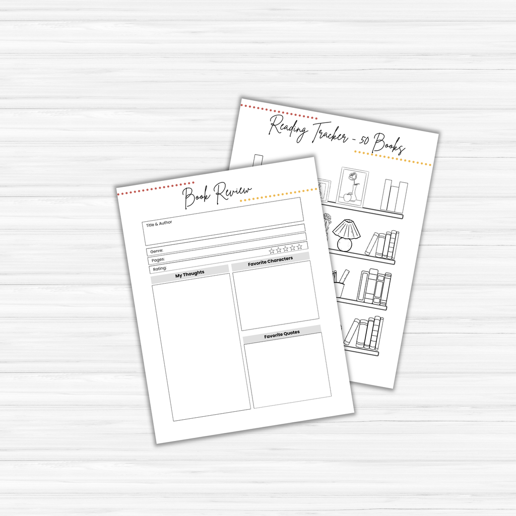 Reading Bookshelf Challenge Trackers