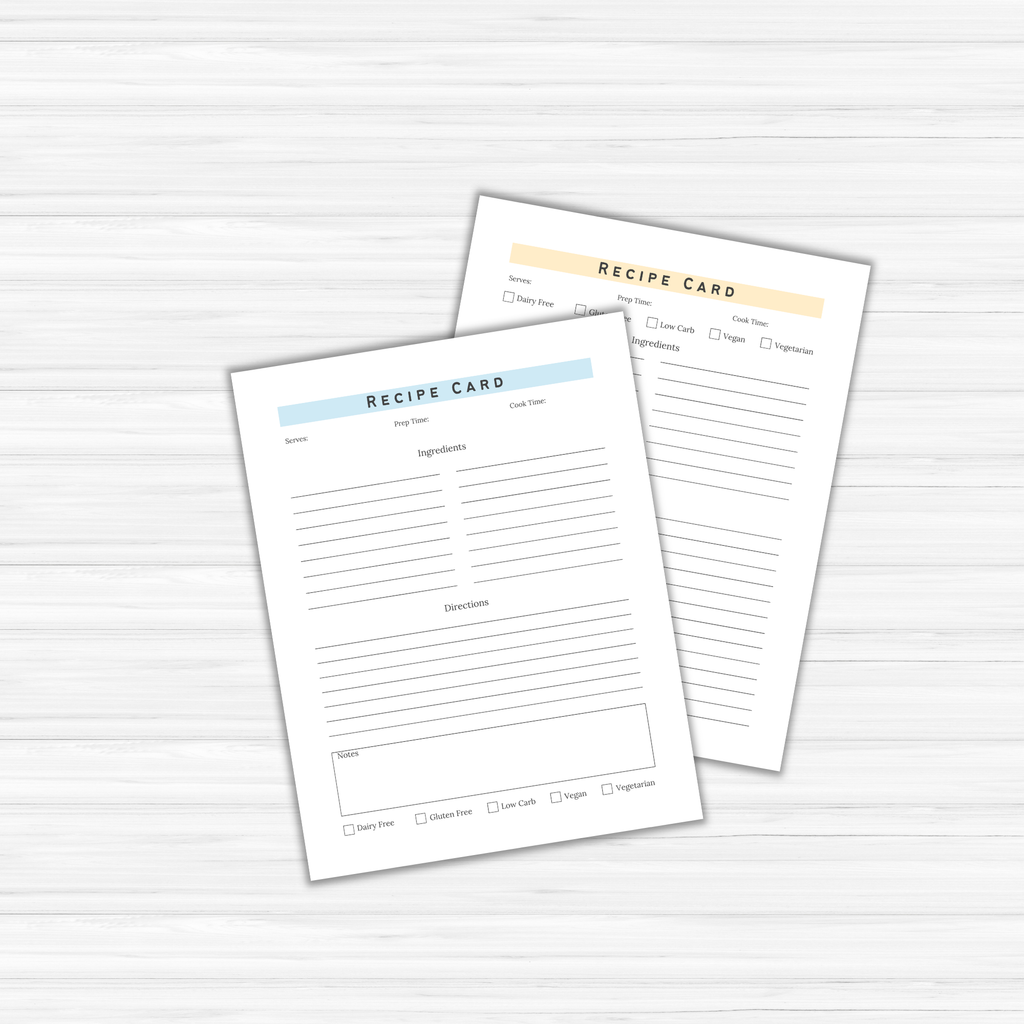 Recipe Cards Bundle (PLR)
