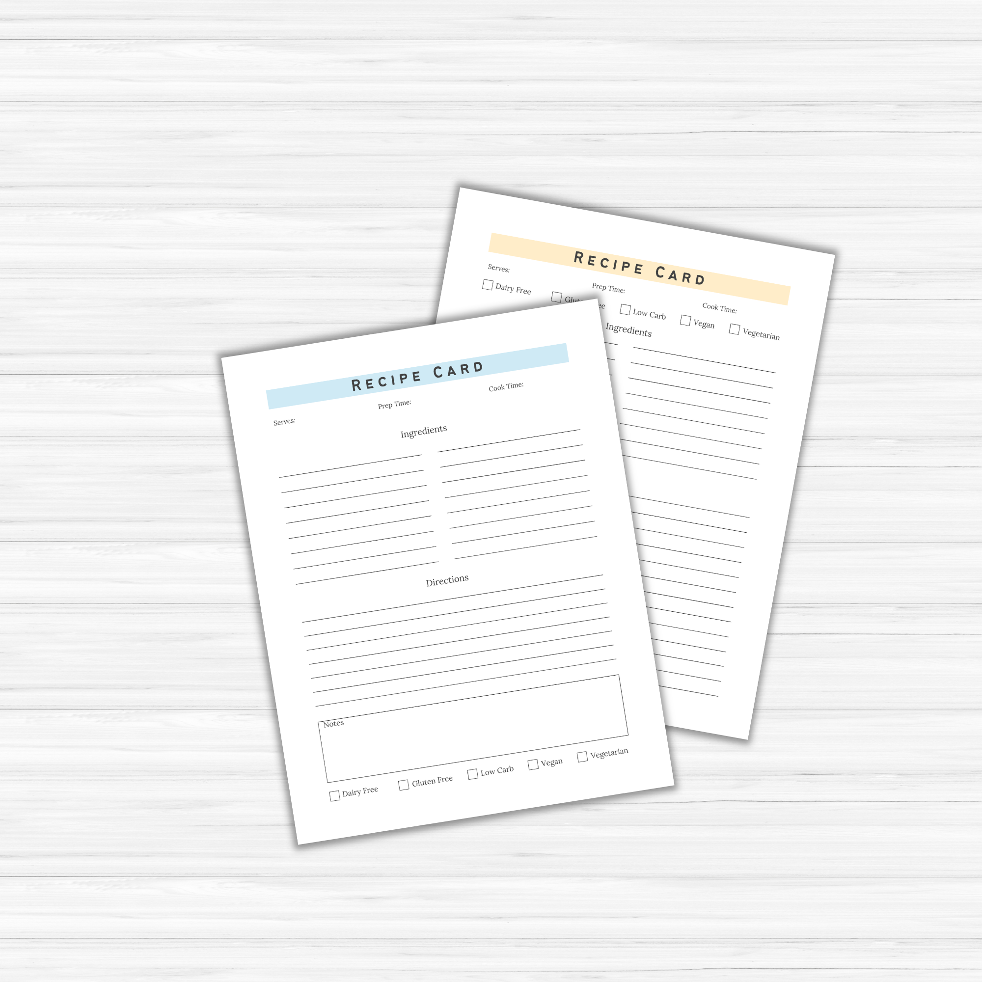 Recipe Cards Bundle (PLR)