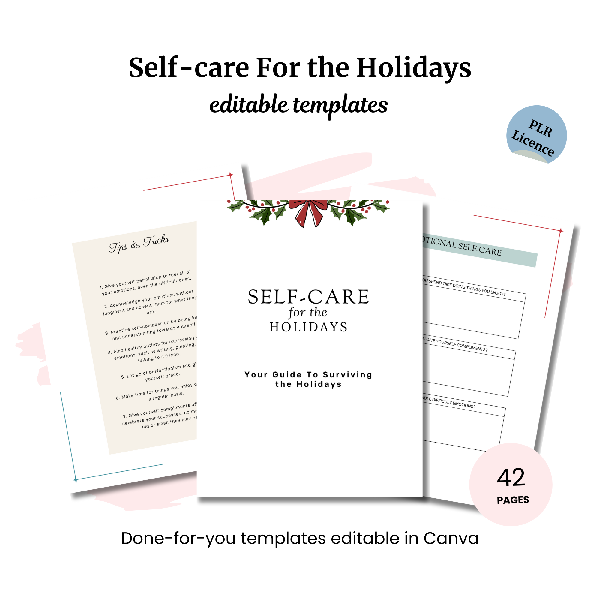 Self-care for the Holidays PLR