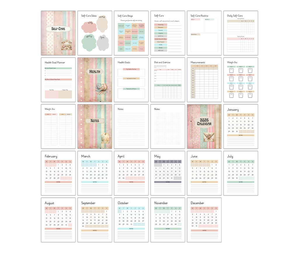 Shabby Chic Undated Planner