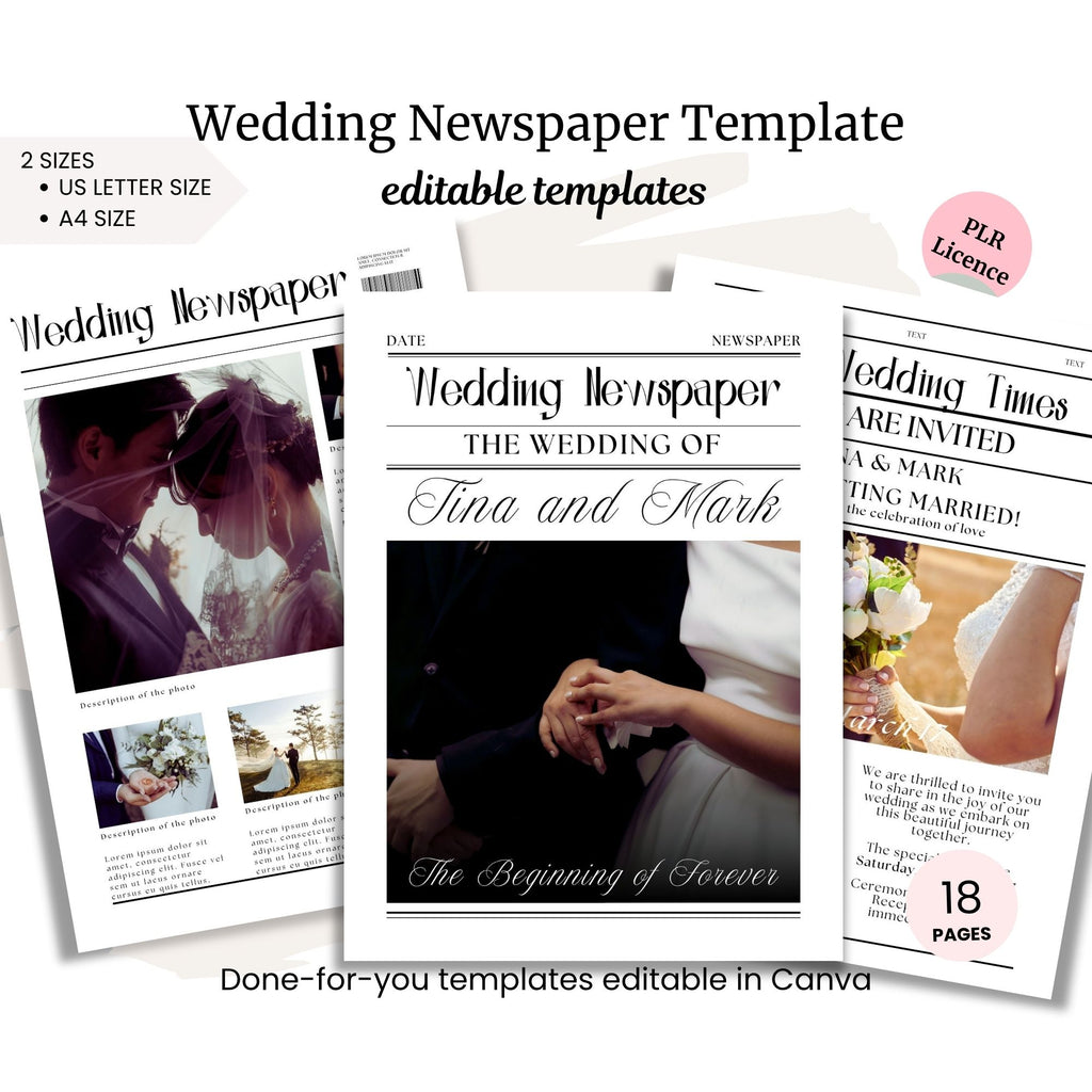 Wedding Newsletter PLR Template