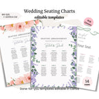 Wedding Seating Charts PLR Template