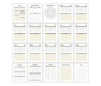 The Witchy Planner PLR offers enchantingly designed planner pages with monthly calendars, trackers, a budget planner, creativity pages, and notes to organize your year.