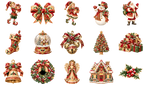 Victorian Christmas Clipart Bundle