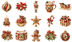 Victorian Christmas Clipart Bundle